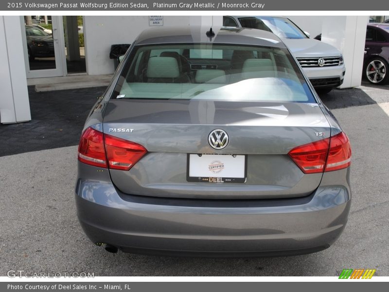 Platinum Gray Metallic / Moonrock Gray 2015 Volkswagen Passat Wolfsburg Edition Sedan