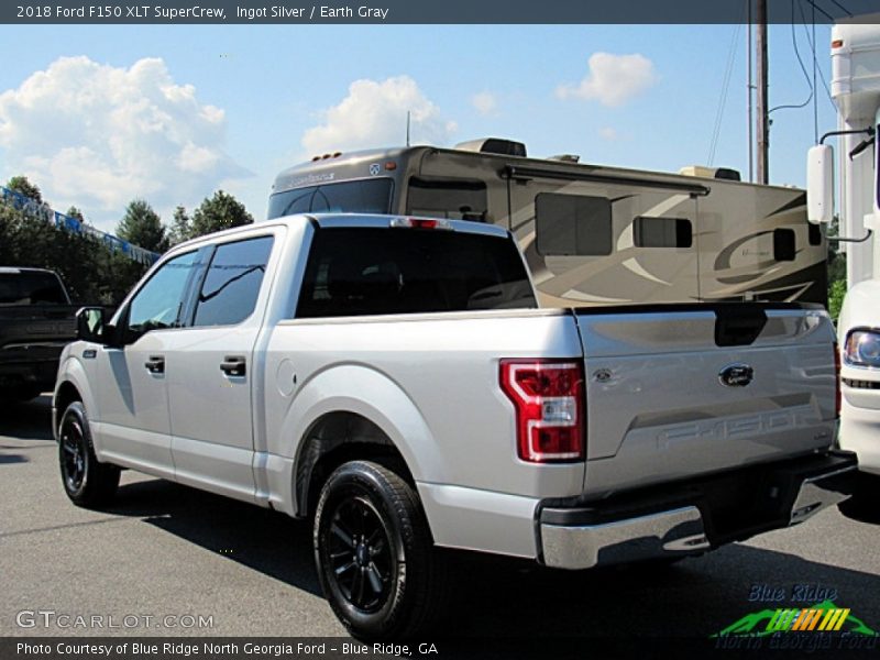 Ingot Silver / Earth Gray 2018 Ford F150 XLT SuperCrew