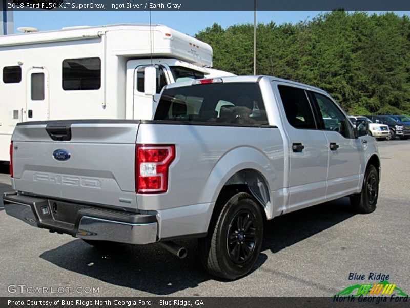 Ingot Silver / Earth Gray 2018 Ford F150 XLT SuperCrew