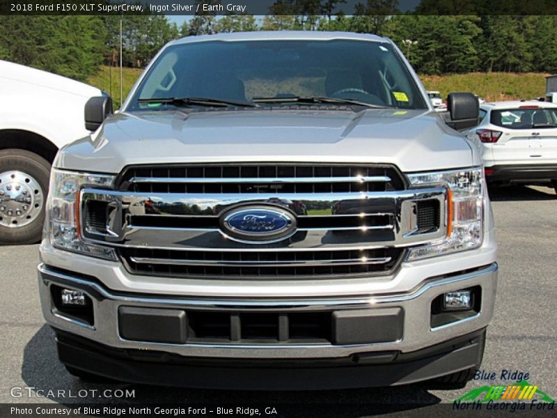 Ingot Silver / Earth Gray 2018 Ford F150 XLT SuperCrew