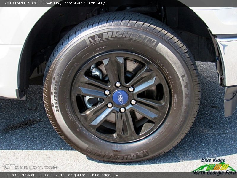 Ingot Silver / Earth Gray 2018 Ford F150 XLT SuperCrew