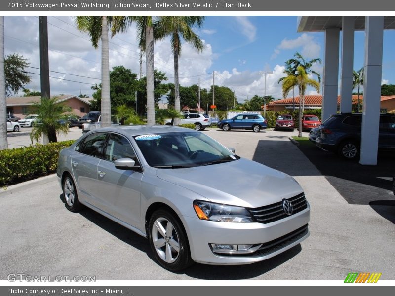 Reflex Silver Metallic / Titan Black 2015 Volkswagen Passat Wolfsburg Edition Sedan