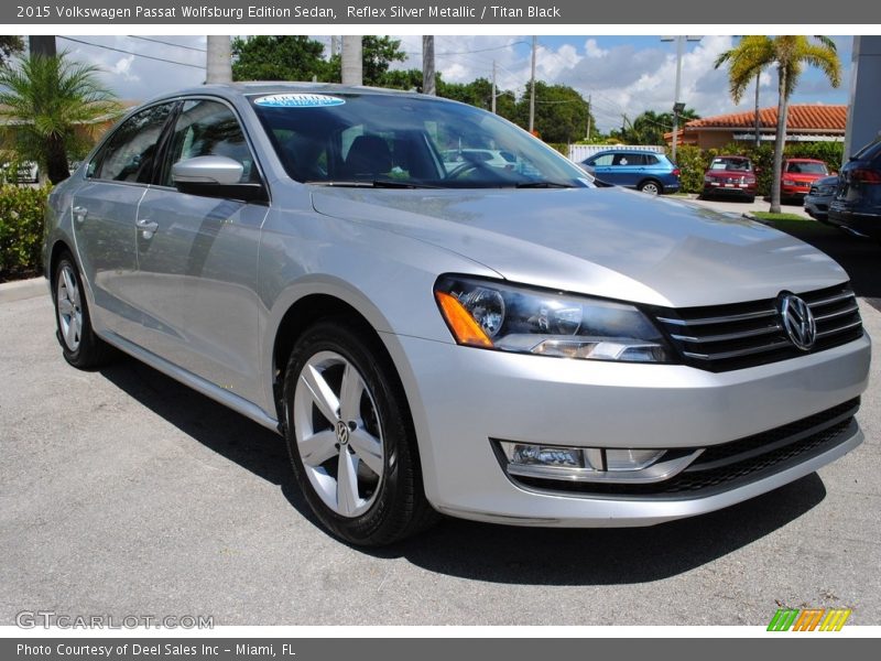 Reflex Silver Metallic / Titan Black 2015 Volkswagen Passat Wolfsburg Edition Sedan