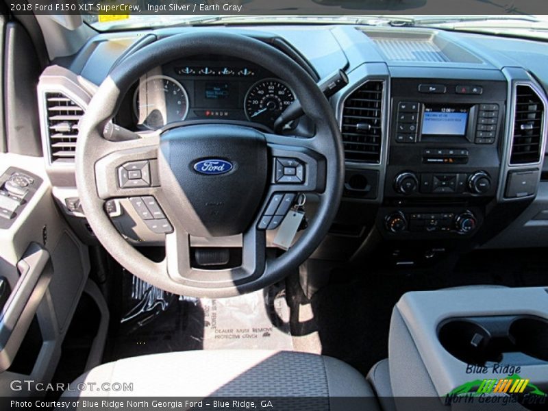 Ingot Silver / Earth Gray 2018 Ford F150 XLT SuperCrew