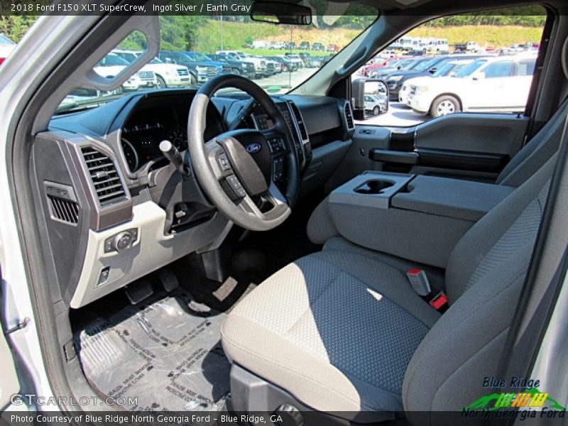 Ingot Silver / Earth Gray 2018 Ford F150 XLT SuperCrew