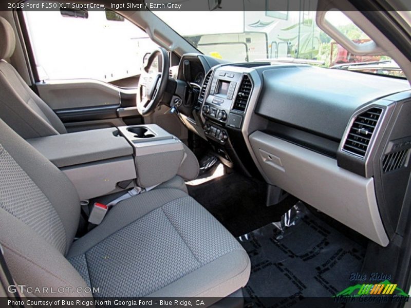 Ingot Silver / Earth Gray 2018 Ford F150 XLT SuperCrew