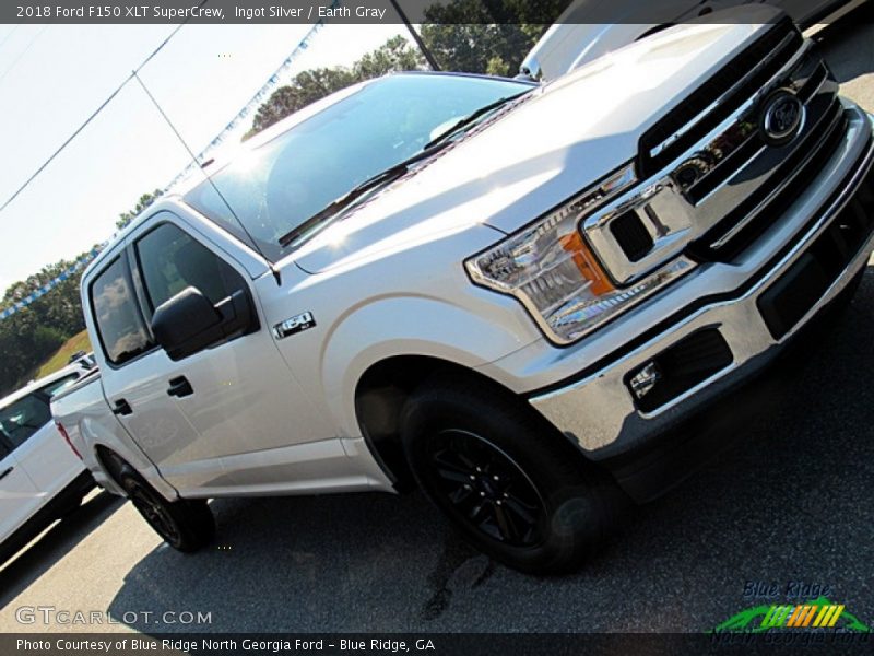 Ingot Silver / Earth Gray 2018 Ford F150 XLT SuperCrew
