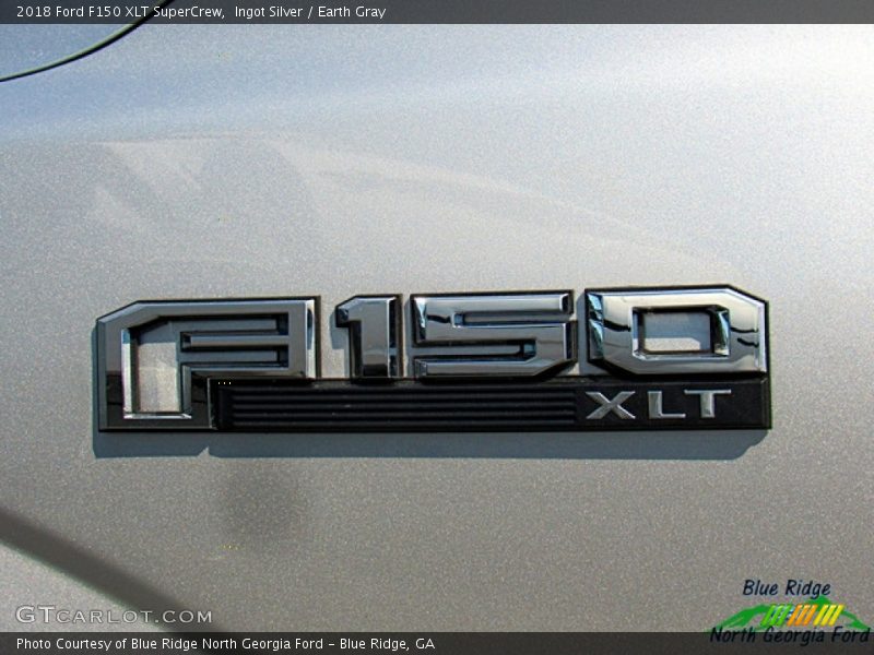 Ingot Silver / Earth Gray 2018 Ford F150 XLT SuperCrew