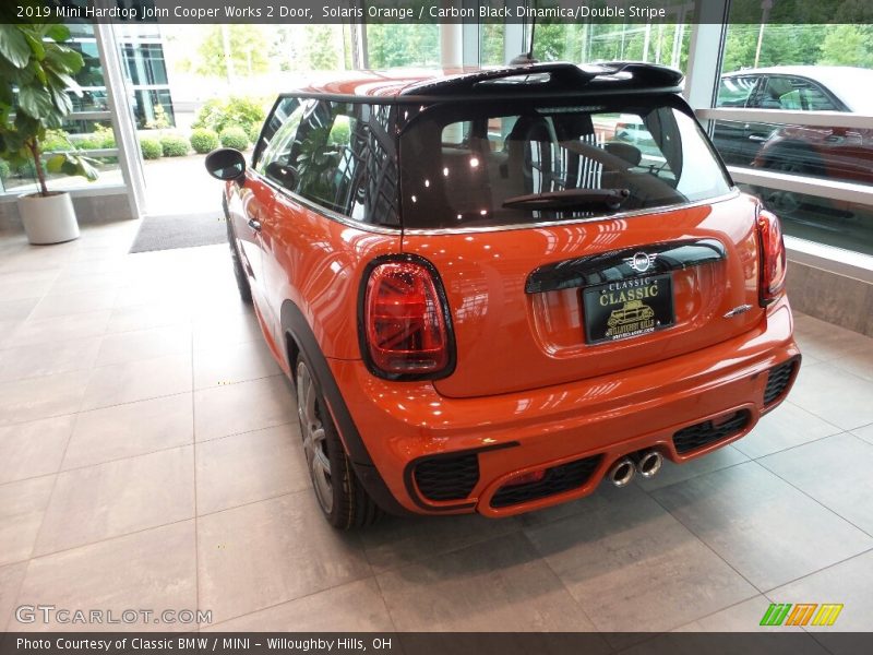 Solaris Orange / Carbon Black Dinamica/Double Stripe 2019 Mini Hardtop John Cooper Works 2 Door