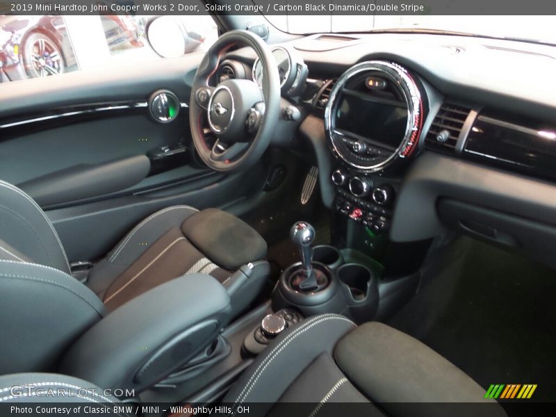  2019 Hardtop John Cooper Works 2 Door Carbon Black Dinamica/Double Stripe Interior