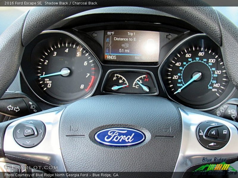 Shadow Black / Charcoal Black 2016 Ford Escape SE