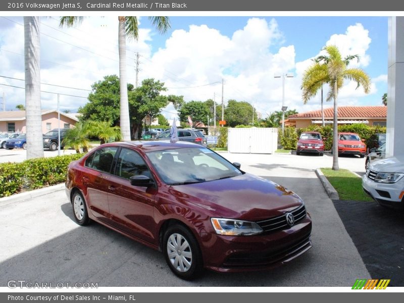 Cardinal Red Metallic / Titan Black 2016 Volkswagen Jetta S