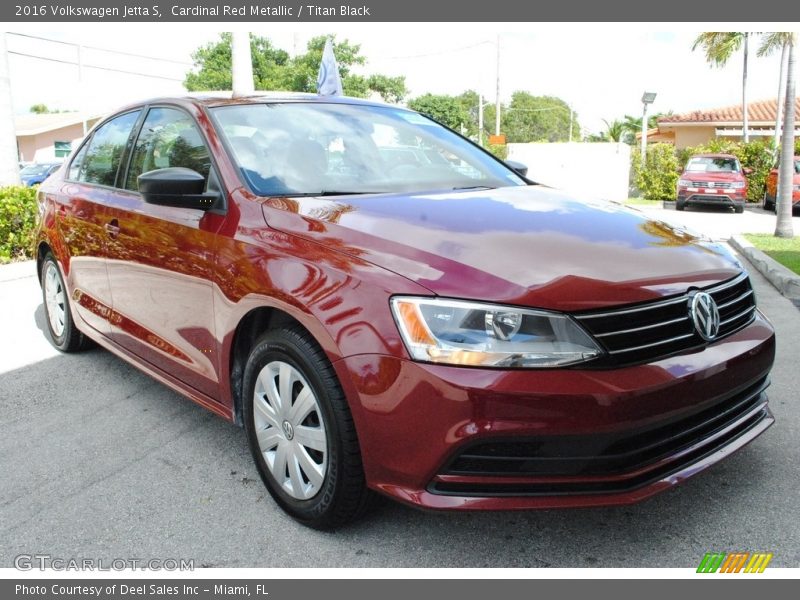 Cardinal Red Metallic / Titan Black 2016 Volkswagen Jetta S