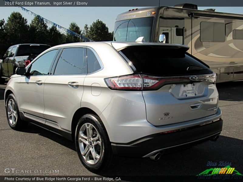 Ingot Silver / Ebony 2018 Ford Edge Titanium