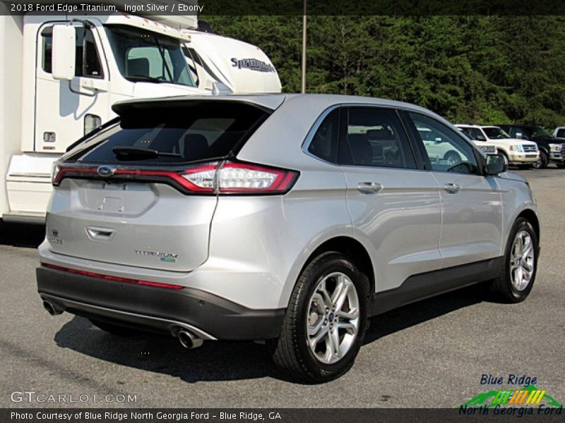 Ingot Silver / Ebony 2018 Ford Edge Titanium