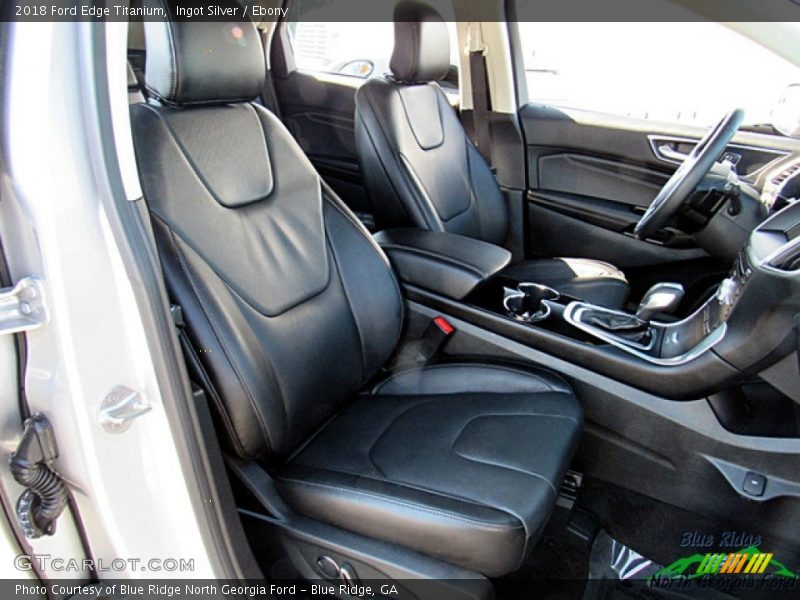 Ingot Silver / Ebony 2018 Ford Edge Titanium