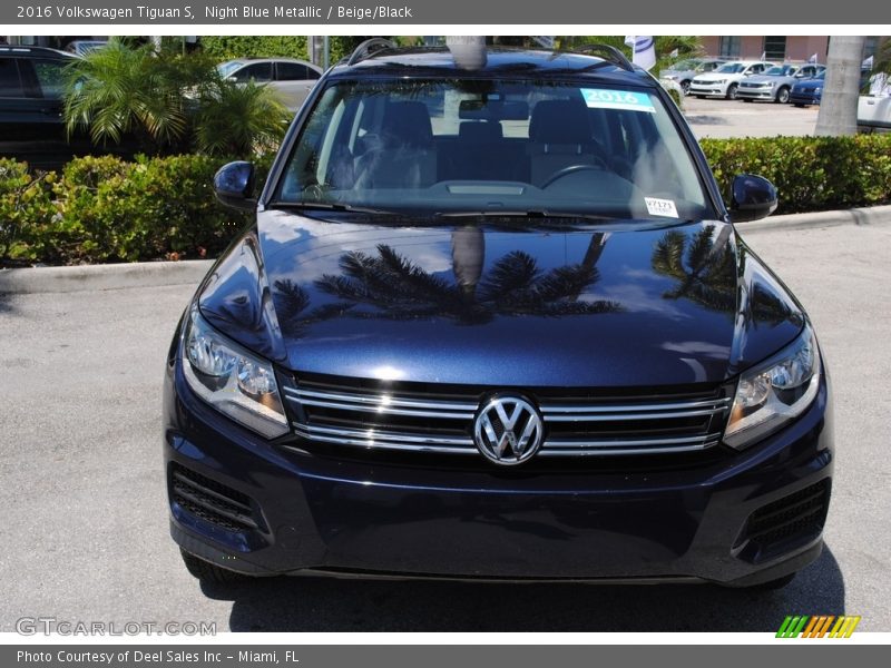 Night Blue Metallic / Beige/Black 2016 Volkswagen Tiguan S