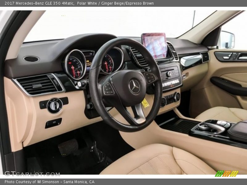 Polar White / Ginger Beige/Espresso Brown 2017 Mercedes-Benz GLE 350 4Matic