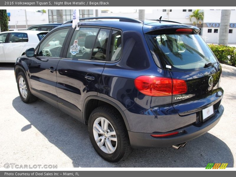 Night Blue Metallic / Beige/Black 2016 Volkswagen Tiguan S