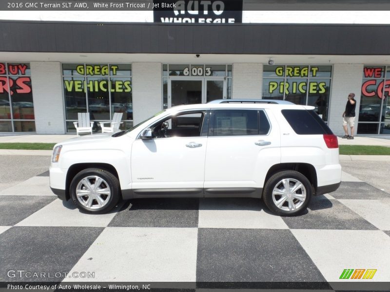 White Frost Tricoat / Jet Black 2016 GMC Terrain SLT AWD