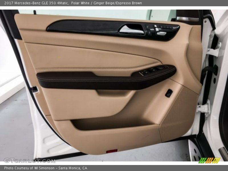 Polar White / Ginger Beige/Espresso Brown 2017 Mercedes-Benz GLE 350 4Matic