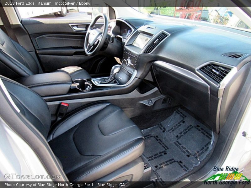 Ingot Silver / Ebony 2018 Ford Edge Titanium