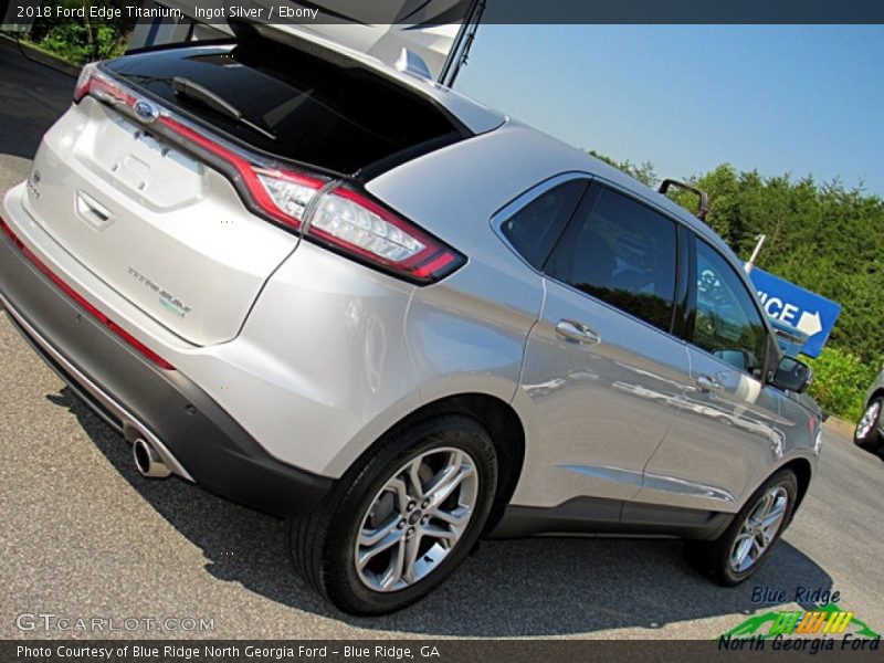 Ingot Silver / Ebony 2018 Ford Edge Titanium