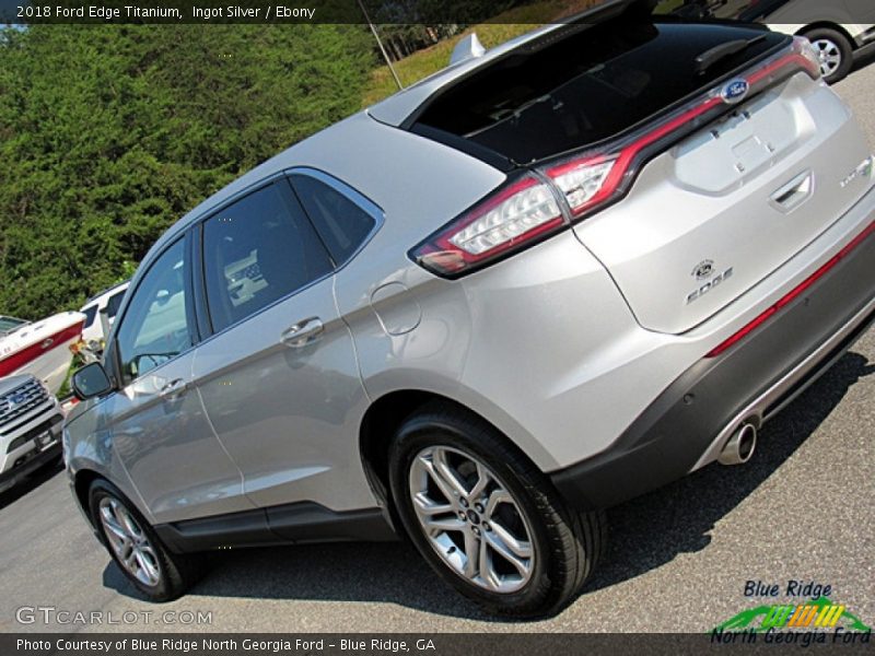 Ingot Silver / Ebony 2018 Ford Edge Titanium