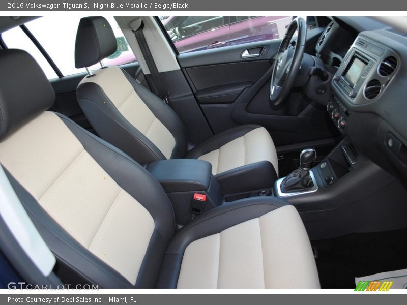 Night Blue Metallic / Beige/Black 2016 Volkswagen Tiguan S