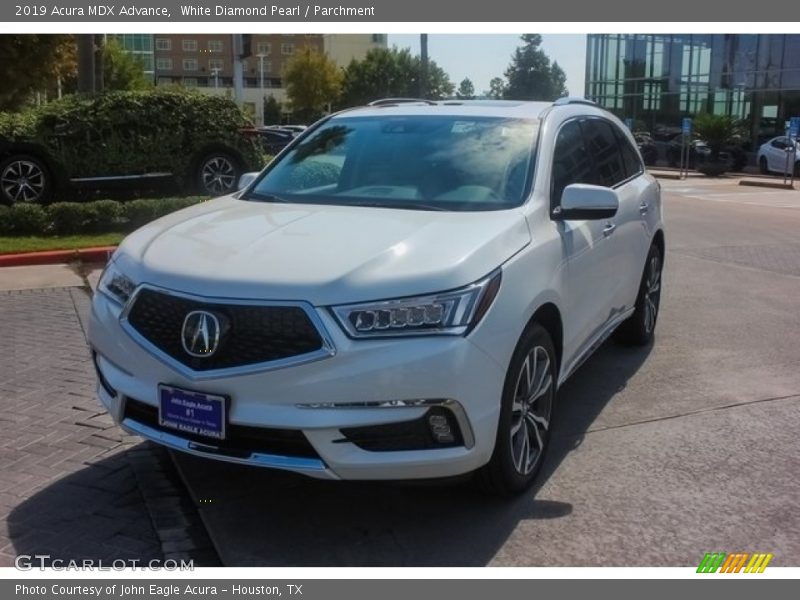 White Diamond Pearl / Parchment 2019 Acura MDX Advance