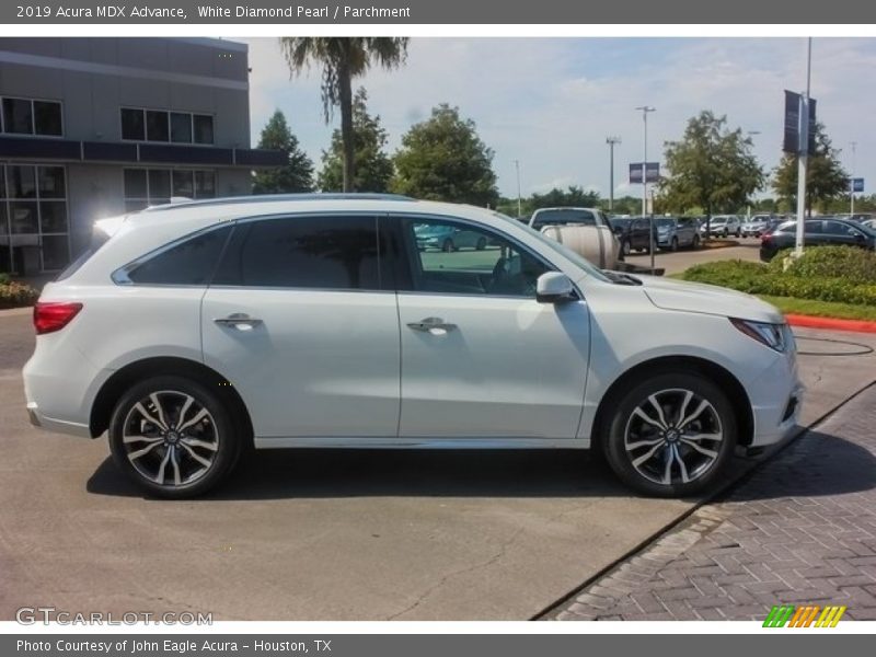 White Diamond Pearl / Parchment 2019 Acura MDX Advance