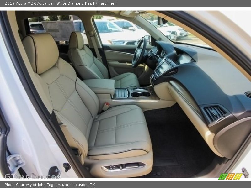 White Diamond Pearl / Parchment 2019 Acura MDX Advance