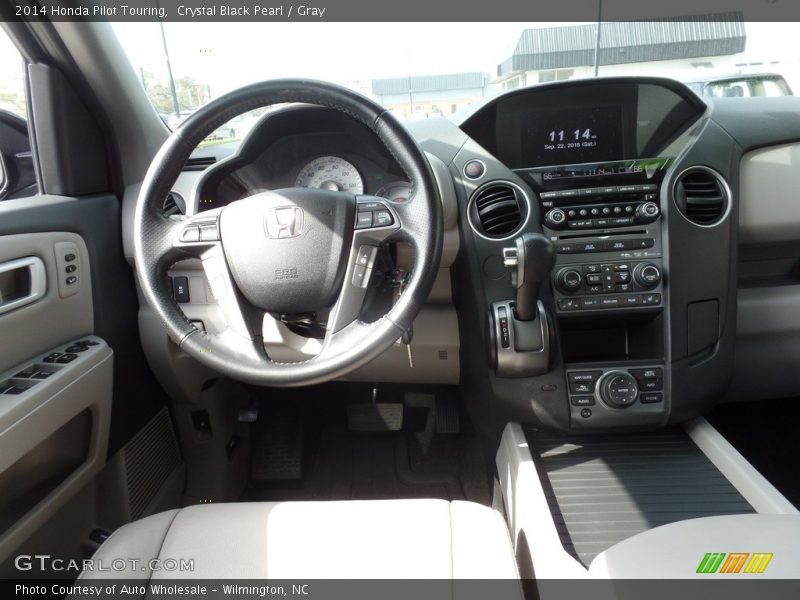 Crystal Black Pearl / Gray 2014 Honda Pilot Touring