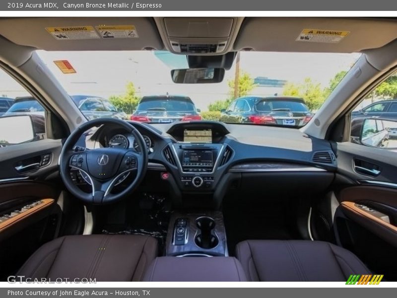 Front Seat of 2019 MDX 