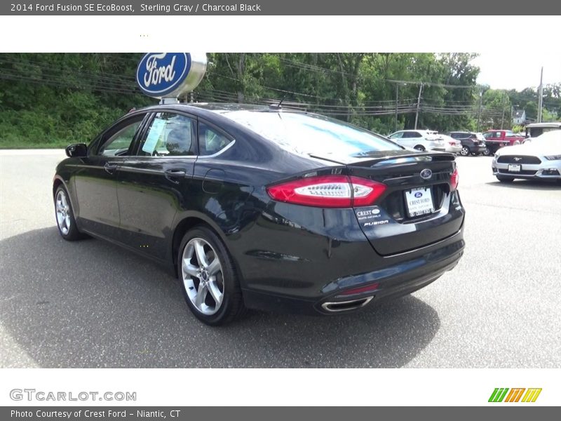 Sterling Gray / Charcoal Black 2014 Ford Fusion SE EcoBoost