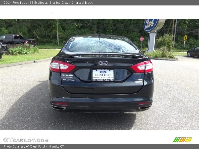 Sterling Gray / Charcoal Black 2014 Ford Fusion SE EcoBoost