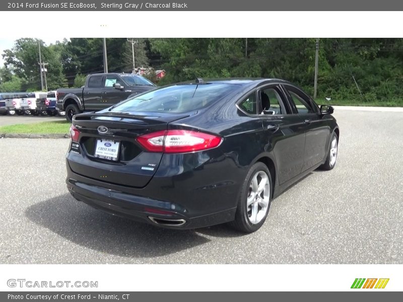 Sterling Gray / Charcoal Black 2014 Ford Fusion SE EcoBoost