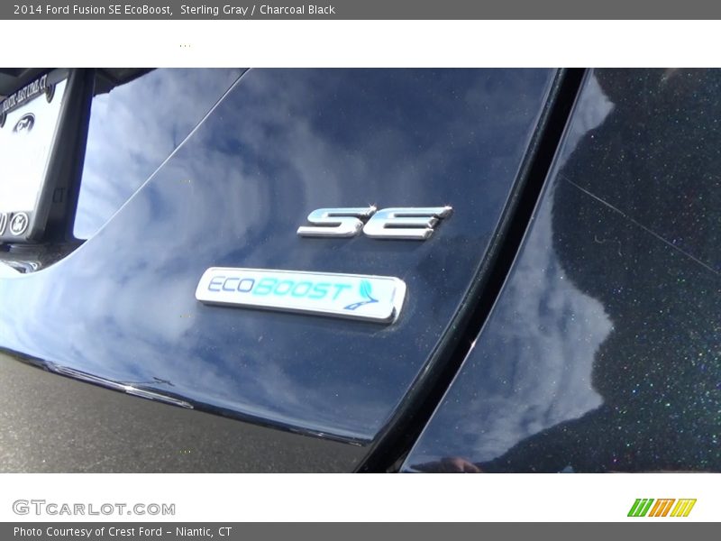Sterling Gray / Charcoal Black 2014 Ford Fusion SE EcoBoost