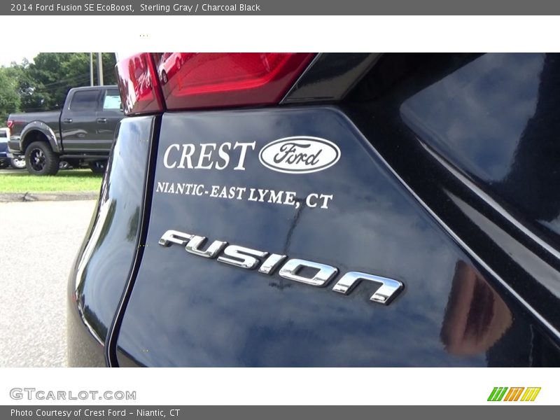 Sterling Gray / Charcoal Black 2014 Ford Fusion SE EcoBoost