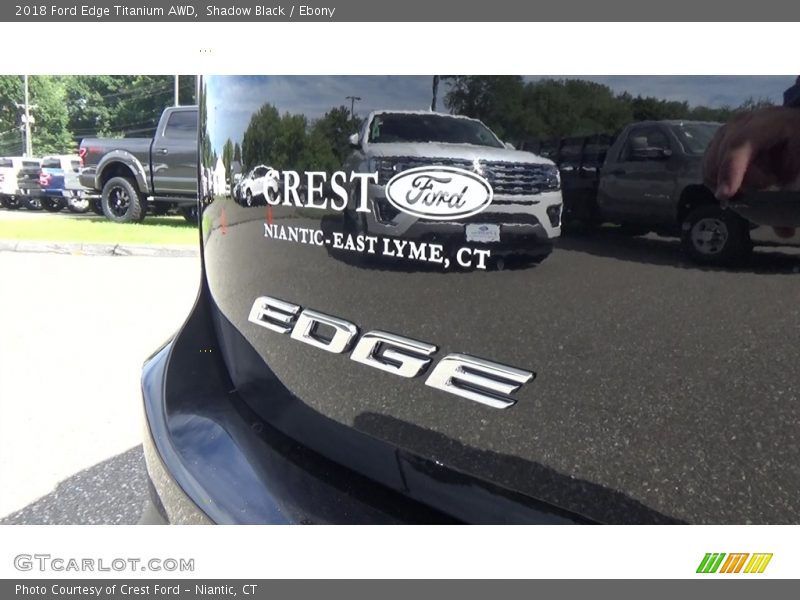 Shadow Black / Ebony 2018 Ford Edge Titanium AWD