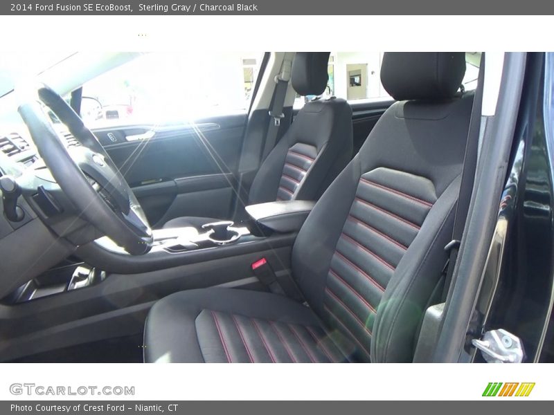 Sterling Gray / Charcoal Black 2014 Ford Fusion SE EcoBoost