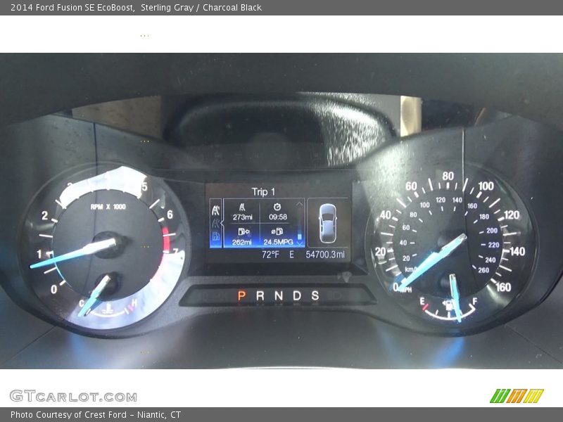 Sterling Gray / Charcoal Black 2014 Ford Fusion SE EcoBoost