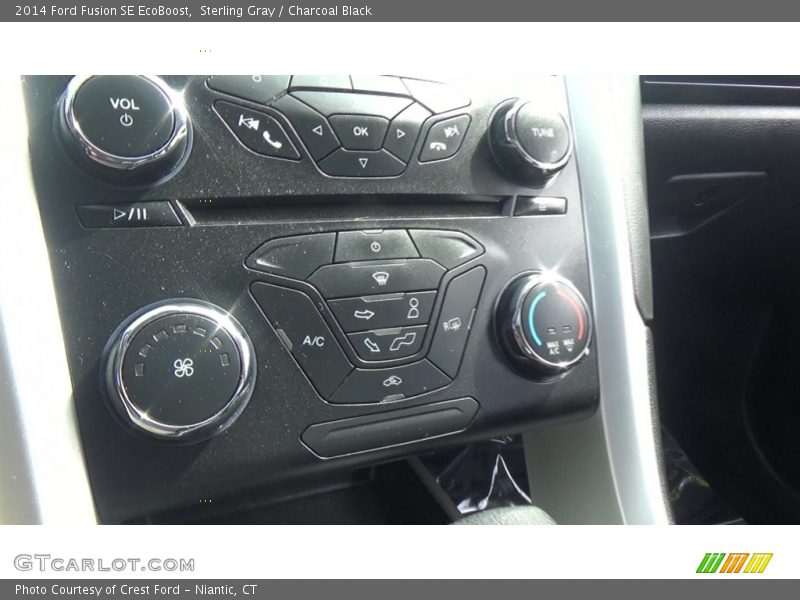 Sterling Gray / Charcoal Black 2014 Ford Fusion SE EcoBoost