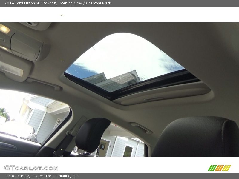 Sterling Gray / Charcoal Black 2014 Ford Fusion SE EcoBoost