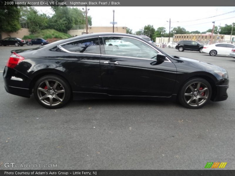 Nighthawk Black Pearl / Black 2008 Honda Accord EX-L V6 Coupe