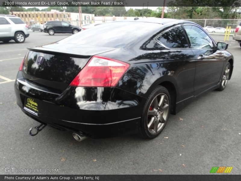 Nighthawk Black Pearl / Black 2008 Honda Accord EX-L V6 Coupe