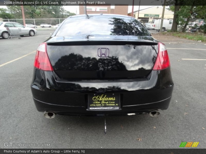 Nighthawk Black Pearl / Black 2008 Honda Accord EX-L V6 Coupe