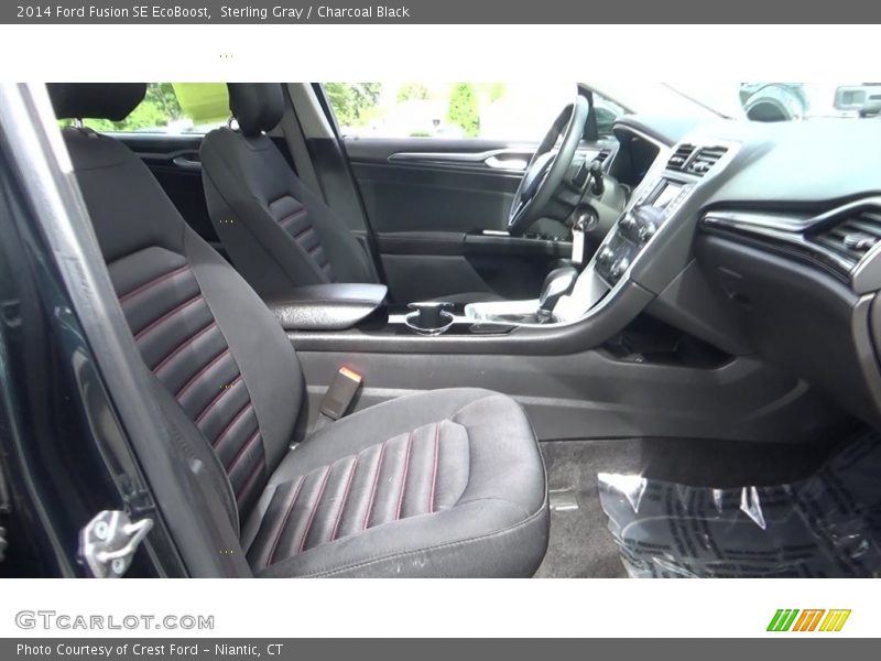 Sterling Gray / Charcoal Black 2014 Ford Fusion SE EcoBoost
