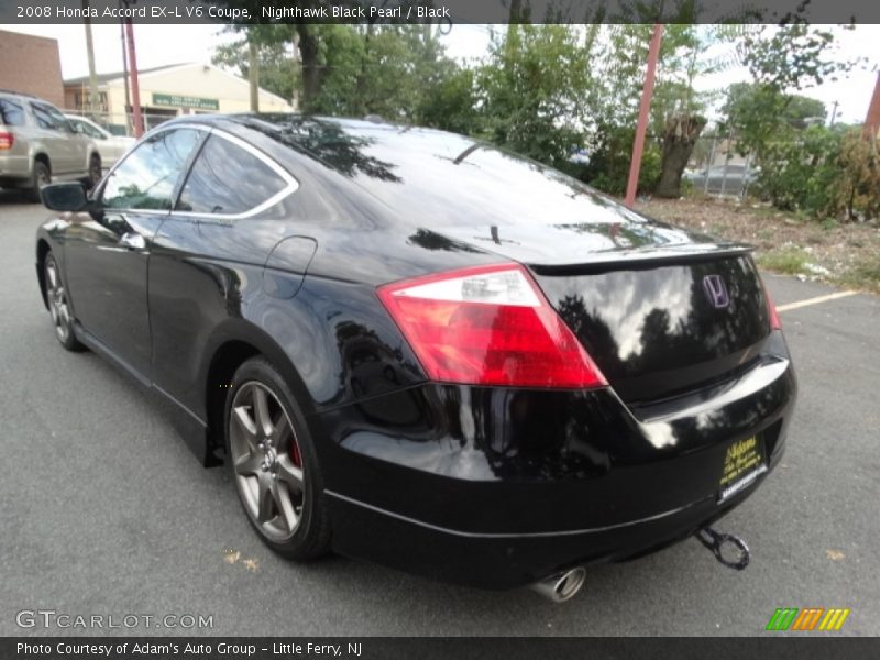 Nighthawk Black Pearl / Black 2008 Honda Accord EX-L V6 Coupe