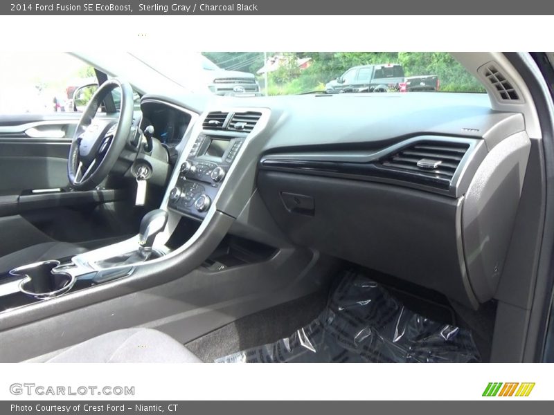 Sterling Gray / Charcoal Black 2014 Ford Fusion SE EcoBoost